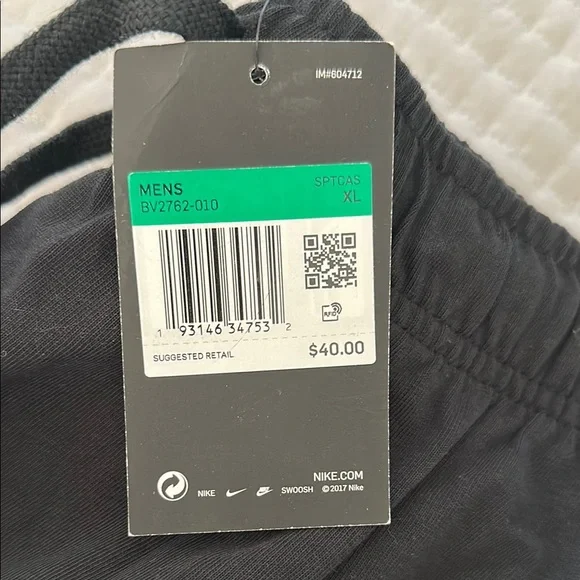 Nike Black Jogger Pants with Logo - Picture 2 of 2